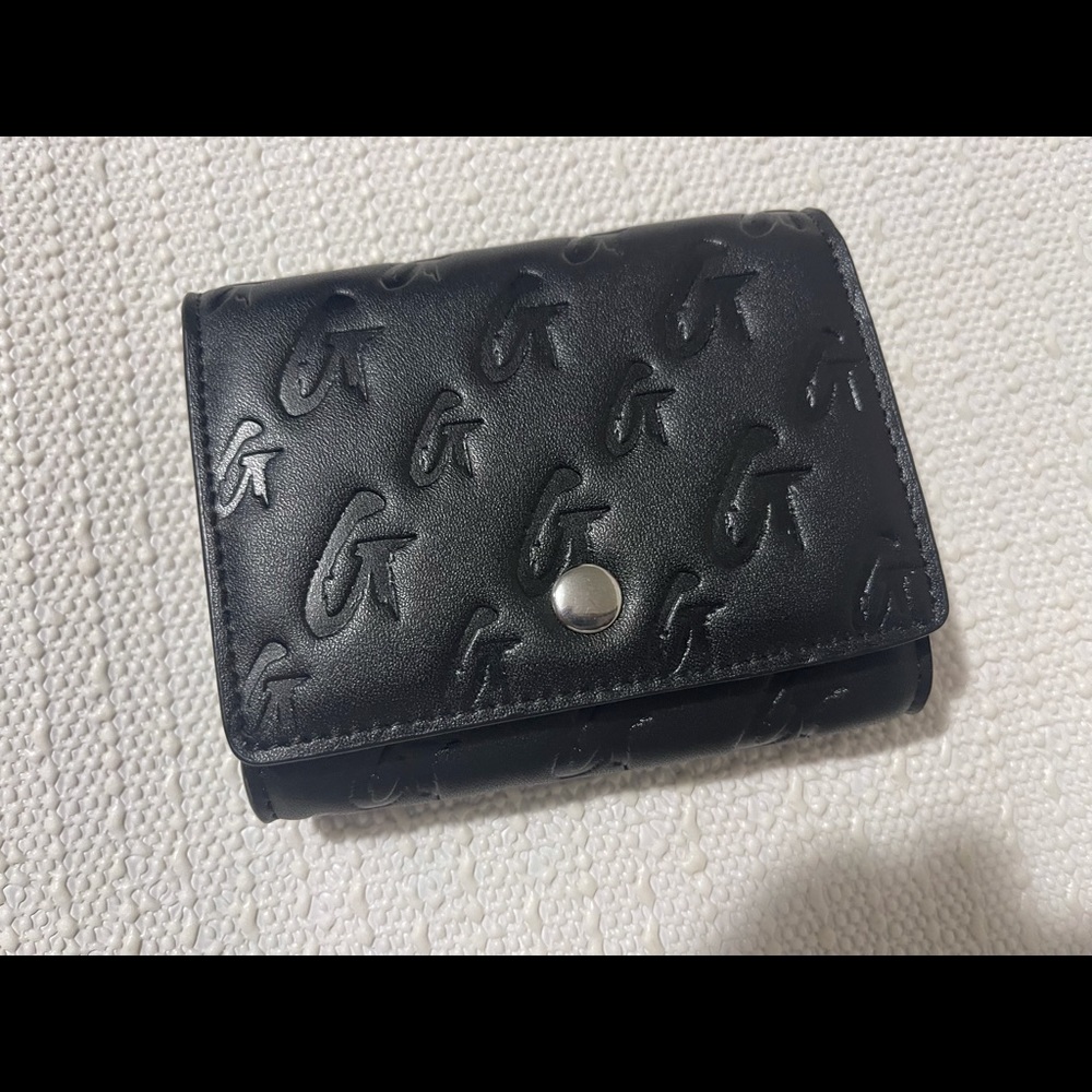 Glamaholics Black Matte Monogram Compact Wallet